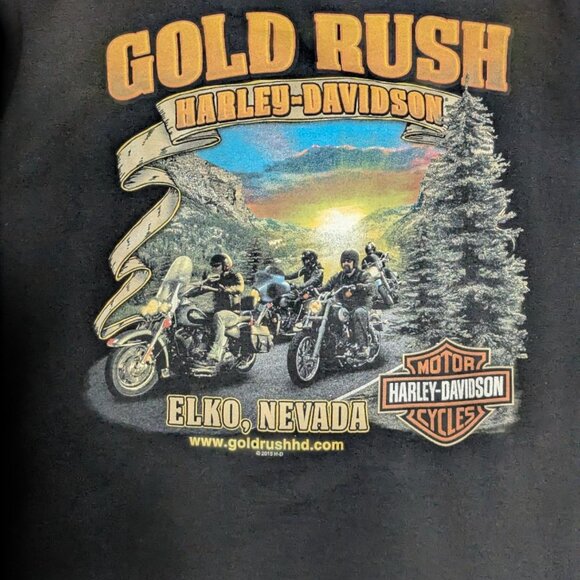 🔥 Harley-Davidson Gold Rush Zip-Up Hoodie (4XL) – Perfect Christmas Gift! 🎄 - Picture 6 of 10